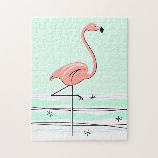 Flamingo Aqua puzzle Legpuzzel (Verticaal)