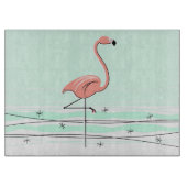 Flamingo Aqua snijplank (Voorkant)