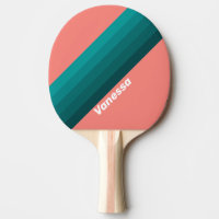 Flamingo Aqua Strepen met Naam