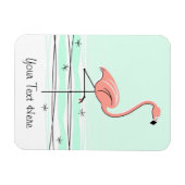 Flamingo Aqua Text magnet flexibel Magneet (Horizontaal)