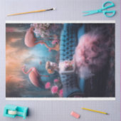 Flamingo Arcadia, Meisje uit de jaren vijftig, Eth Tissuepapier (Craft)