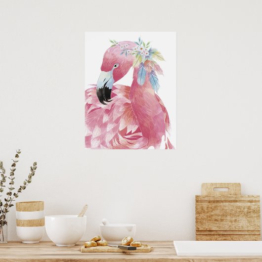  Flamingo Art 2 Poster (Keuken)