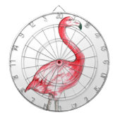 Flamingo Art Dartbord (Voorkant)