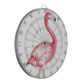 Flamingo Art Dartbord (Voorkant Links)