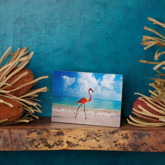 Flamingo Art Decor Plaque Fotoplaat (Zijkant)