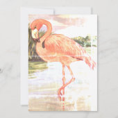 Flamingo Art einde zomervakantie Kaart (Voorkant)