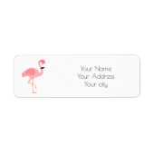 flamingo art etiket (Voorkant)