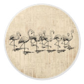 Flamingo Art  Flamingos Keramische Knop (Voorkant)