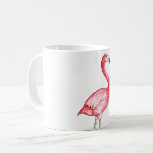 Flamingo Art Koffiemok (Voorkant links)