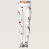 Flamingo Art Leggings (Voorkant)