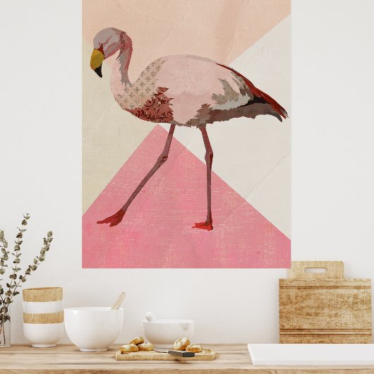 FLAMINGO Art Poster (Keuken)