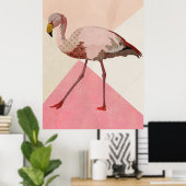 FLAMINGO Art Poster (Thuiskantoor)