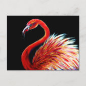 Flamingo Art Print Briefkaart (Voorkant)