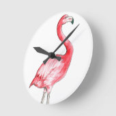 Flamingo Art Ronde Klok (Hoek)