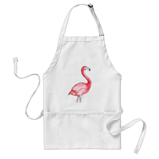 Flamingo Art Standaard Schort (Voorkant)