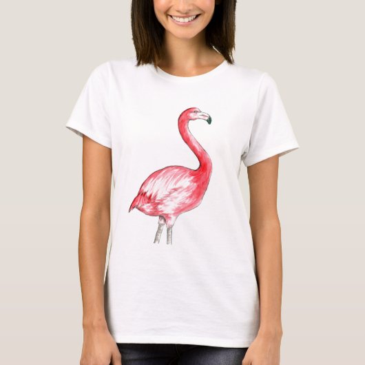 Flamingo Art T-shirt (Voorkant)