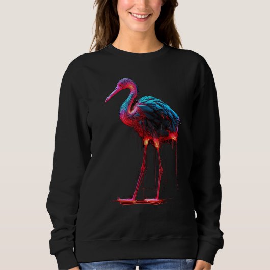 Flamingo artwork  animal  animal flamingo 2 trui (Voorkant)
