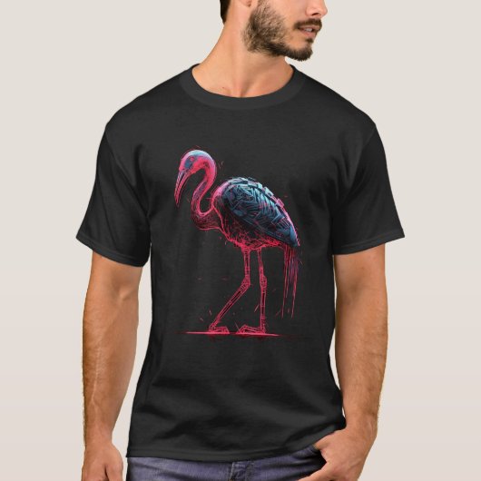 Flamingo artwork animal animal flamingo 4 t-shirt (Voorkant)
