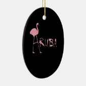 Flamingo Aruba Keramisch Ornament (Rechts)