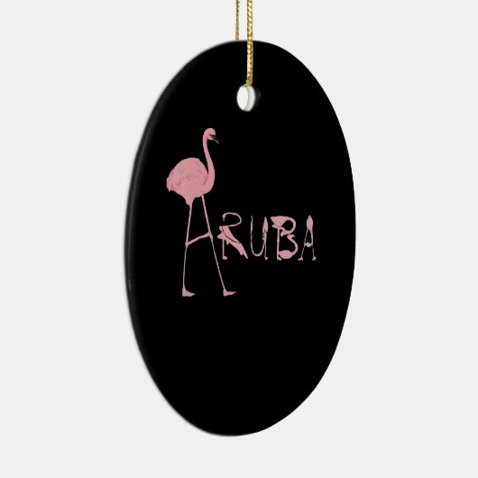 Flamingo Aruba Keramisch Ornament (Rechts)