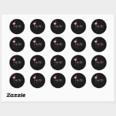 Flamingo Aruba Ronde Sticker (Vel)