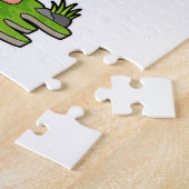 Flamingo as Hiker with Backpack Legpuzzel (Zijkant)