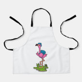 Flamingo as Hiker with Backpack Schort (Voorkant)