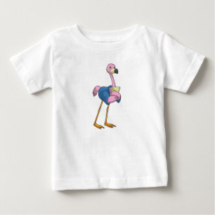 Flamingo as Secretary with Notepad