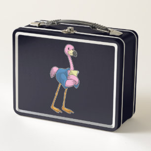 Flamingo as Secretary with Notepad