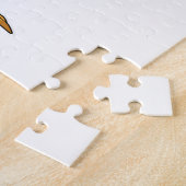 Flamingo as Secretary with Notepad Legpuzzel (Zijkant)