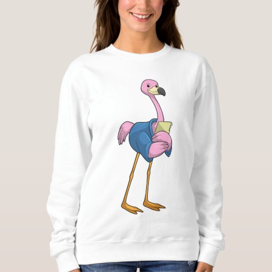 Flamingo as Secretary with Notepad Trui (Voorkant)