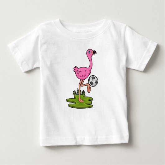 Flamingo as Soccer player with Soccer (Voorkant)