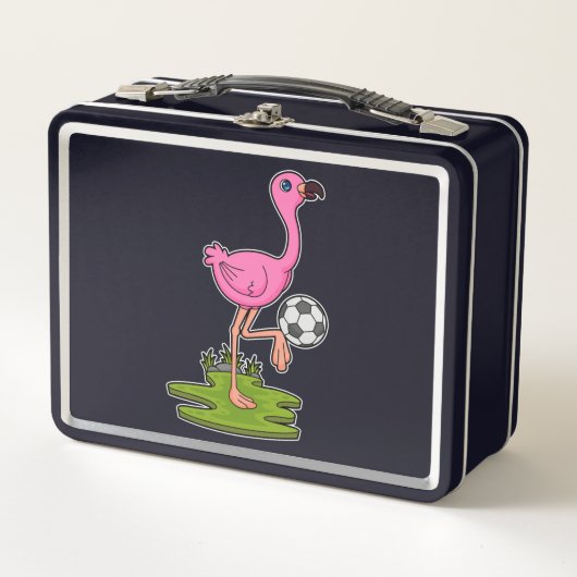 Flamingo as Soccer player with Soccer (Voorkant)
