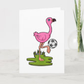 Flamingo as Soccer player with Soccer Kaart (Voorkant)