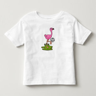 Flamingo as Soccer player with Soccer Kinder Shirts