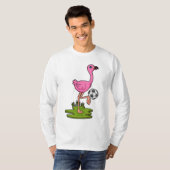 Flamingo as Soccer player with Soccer T-shirt (Voorkant volledig)
