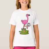 Flamingo as Soccer player with Soccer T-shirt (Voorkant)