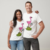 Flamingo as Soccer player with Soccer T-shirt (Unisex)