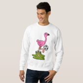 Flamingo as Soccer player with Soccer Trui (Voorkant volledig)