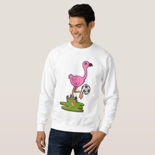 Flamingo as Soccer player with Soccer Trui (Voorkant volledig)