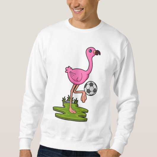 Flamingo as Soccer player with Soccer Trui (Voorkant)