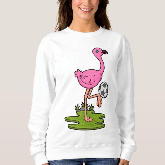 Flamingo as Soccer player with Soccer Trui (Voorkant)