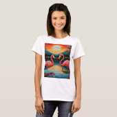 Flamingo attractie t-shirt (Voorkant volledig)