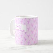 Flamingo Awake Stand op Eén been Koffiemok (Voorkant links)