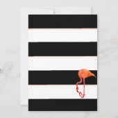 Flamingo Baby Black Stripe Sip en zie Kaart (Achterkant)