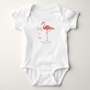 Flamingo Baby Girl Bodysuit