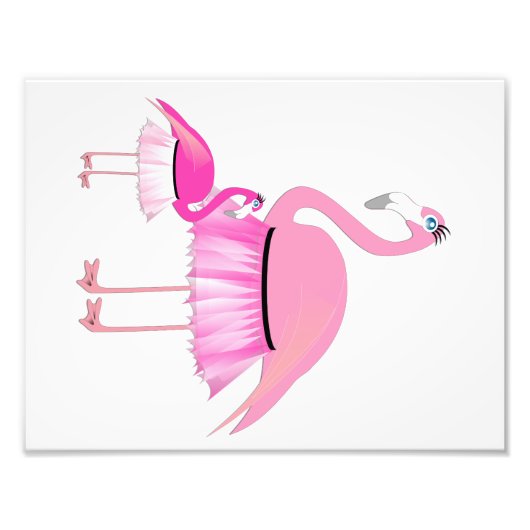 Flamingo Baby Girl Room Print (1 van 4) Foto Afdruk (Voorkant)