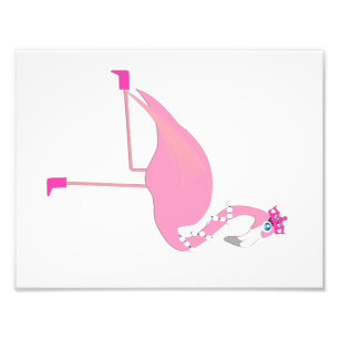 Flamingo Baby Girl Room Print (2 van 4) Foto Afdruk