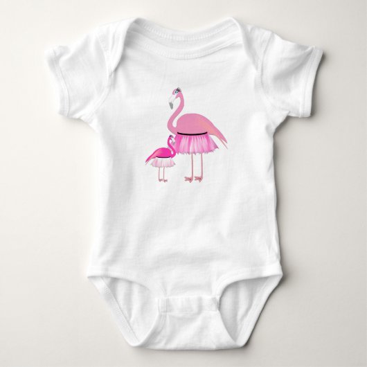 Flamingo - Baby Jersey Bodypakje Romper (Voorkant)