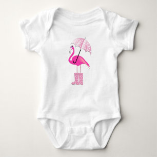 Flamingo - Baby Jersey Bodysuit